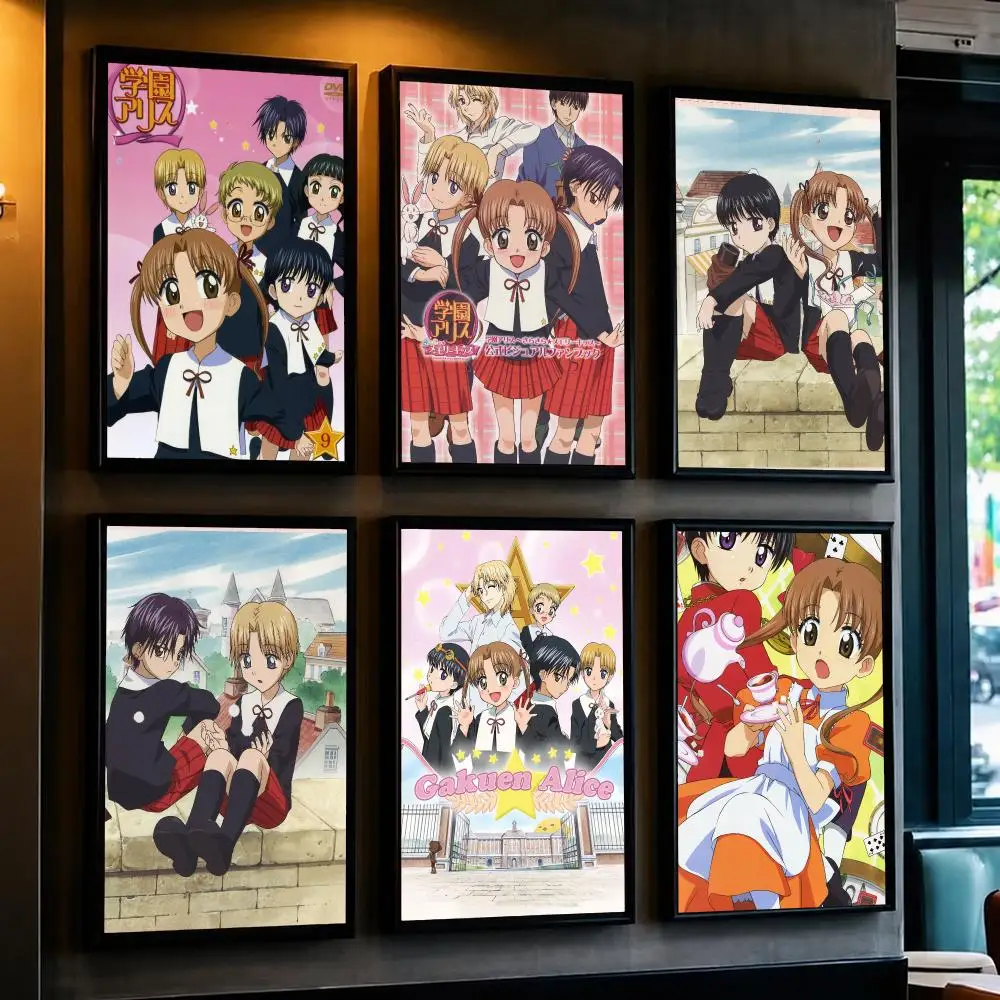 anime G-Gakuen Alice-E Poster Removable Wall Sticker for Home Cafe Bar Office Interior Decor