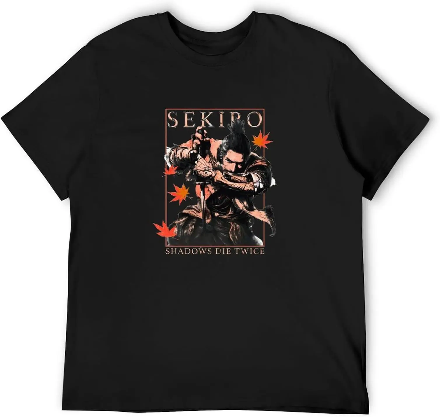 Samurai Shinobi Sekiro Shadows Die  Souls Game T-shirt High Quality 100%Cotton Short Sleeve