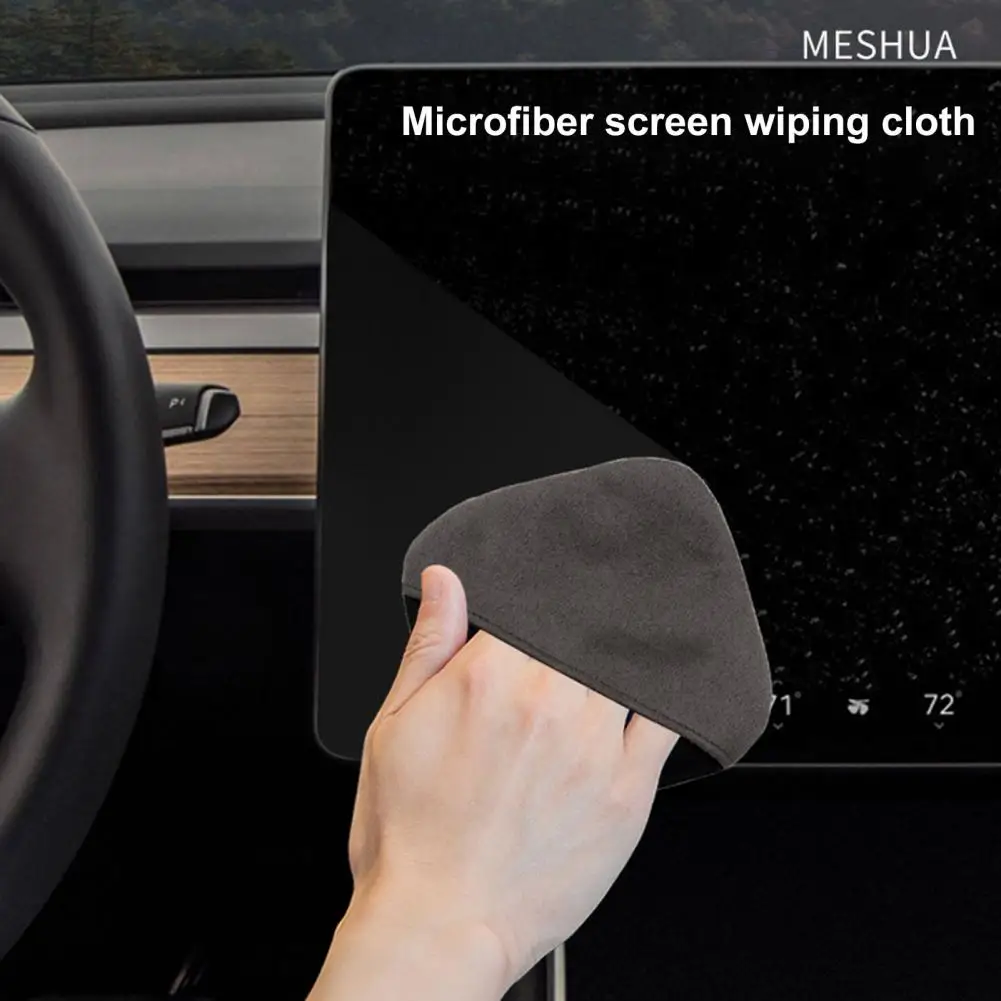 

Washable Wiping Cloth Microfiber Screen Cleaner Cloth for Phone Computer Tablet Car Multi-media Display Portable Round Square