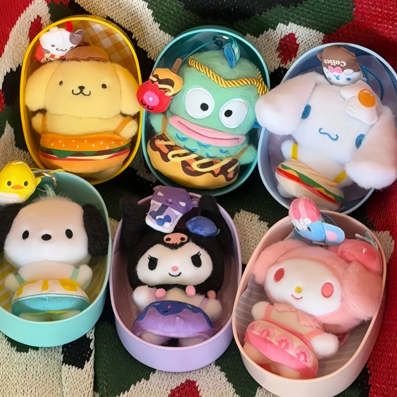 

Подлинная Sanrio Yummy Box слепая коробка кукла пудинг собака Cinnamoroll милая мелодия загадочная коробка кулон кукла Куроми подарок на день рождения игрушка