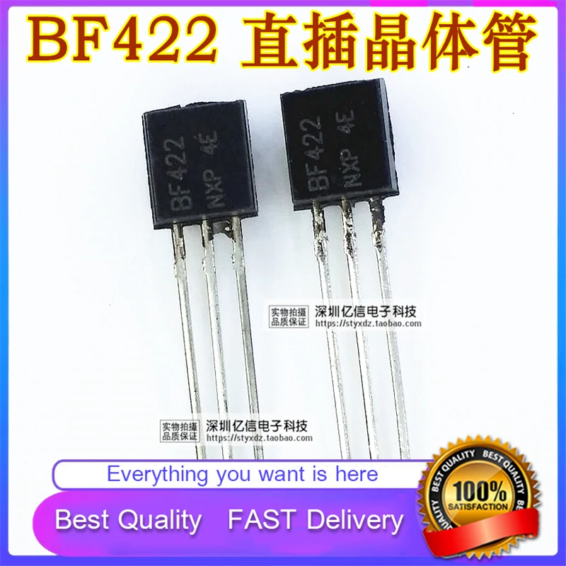 10Pcs/Lot New Original DIRECT PLUG BF422 BF423 VIDEO Amplifier PAIR Triode TO-92 Good Quality  In Stock