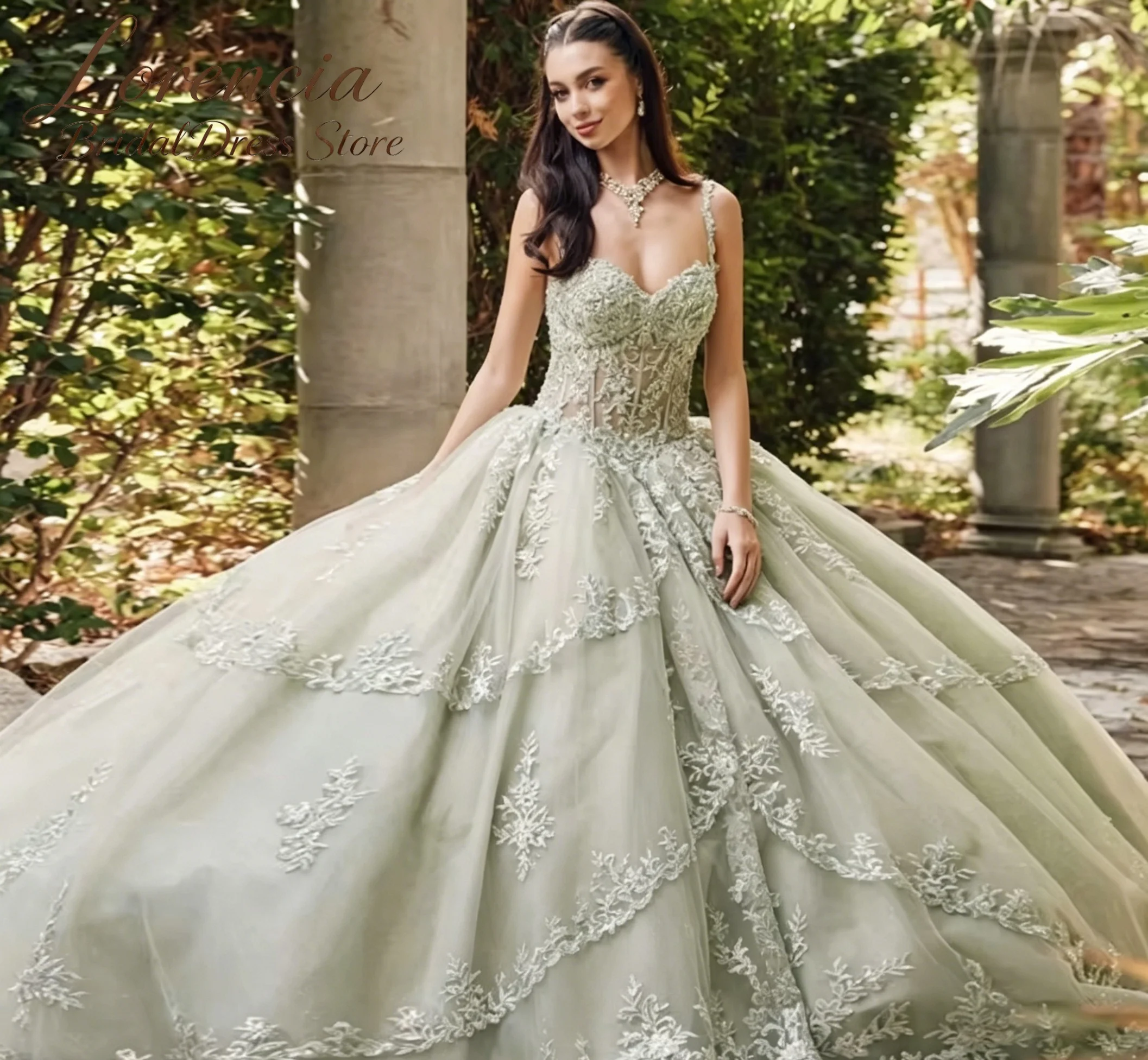 

Customized Sweetheart Neck Quinceanera Dresses Glitter Beading 3D Appliques Princess Ball Prom Vestidos de 15 Anos Appliques