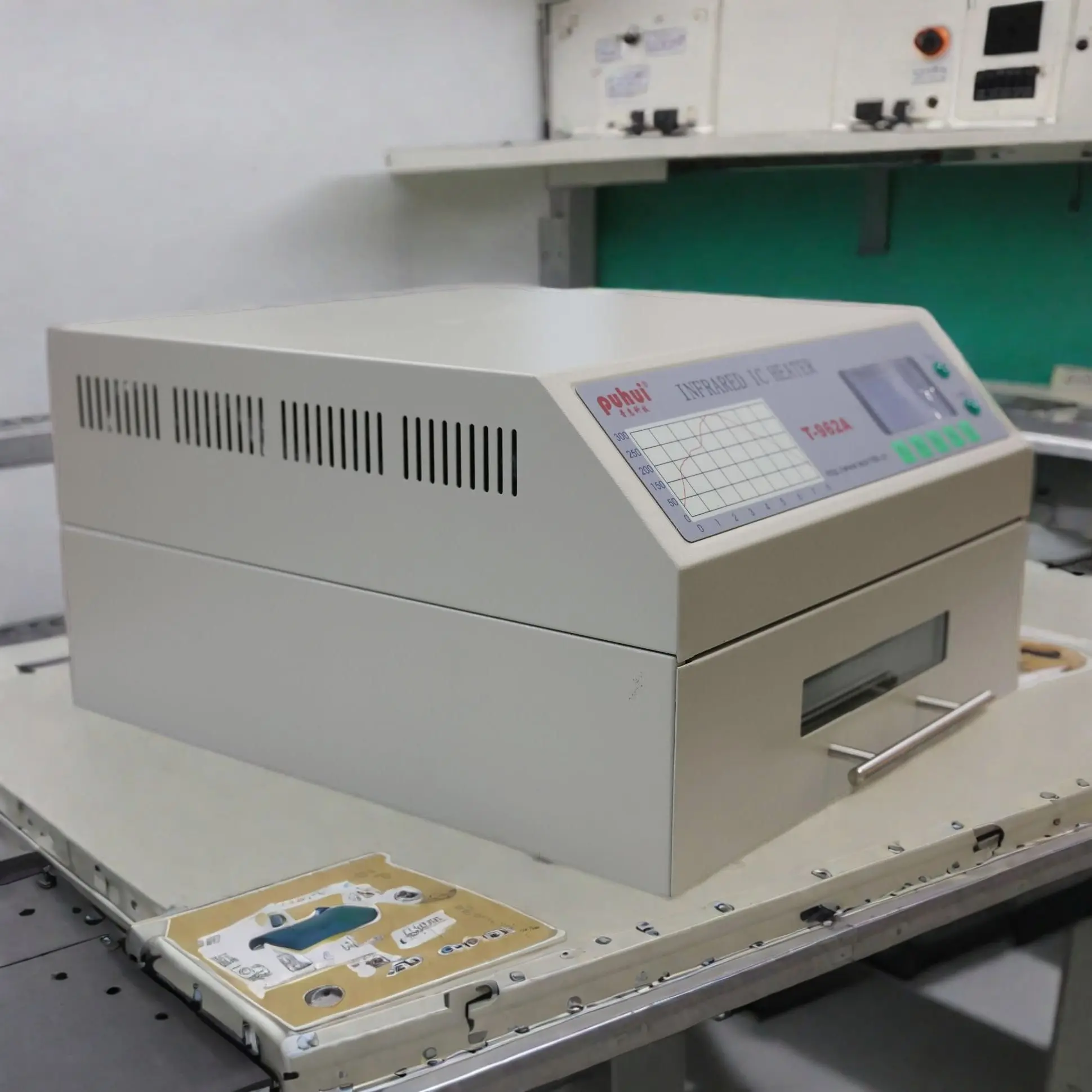 PUHUI T-962A Infrared IC Heater T962A Desktop Reflow Oven BGA SMD SMT Rework Sation T 962A Reflow Wave Oven High Quality