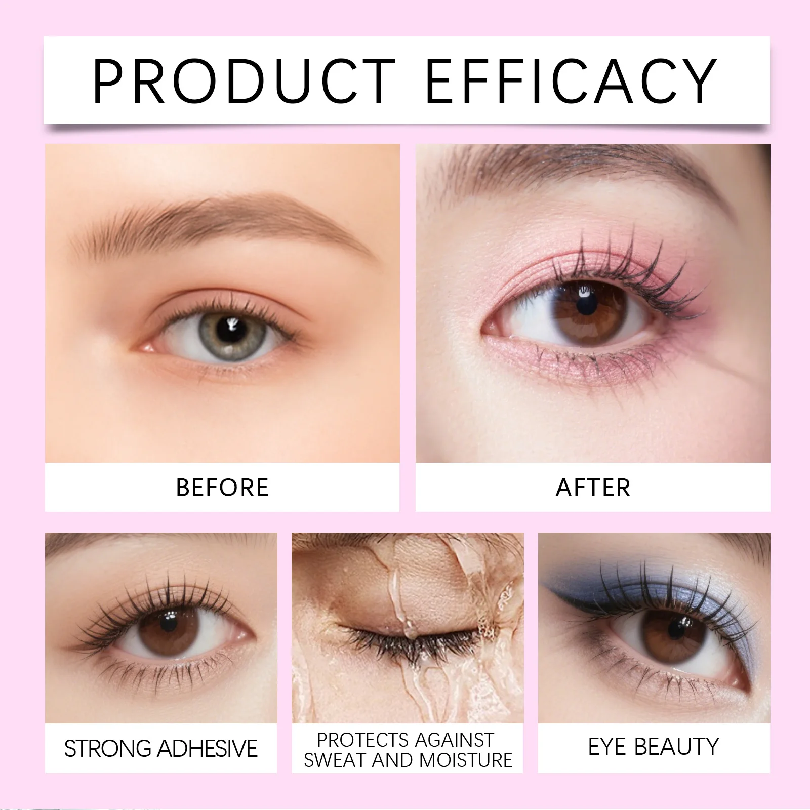 Máscara de pestañas para alargar, resistente al agua, fórmula sin manchas, uso duradero, ojos suaves, fácil aplicación, maquillaje diario, cosméticos para ojos