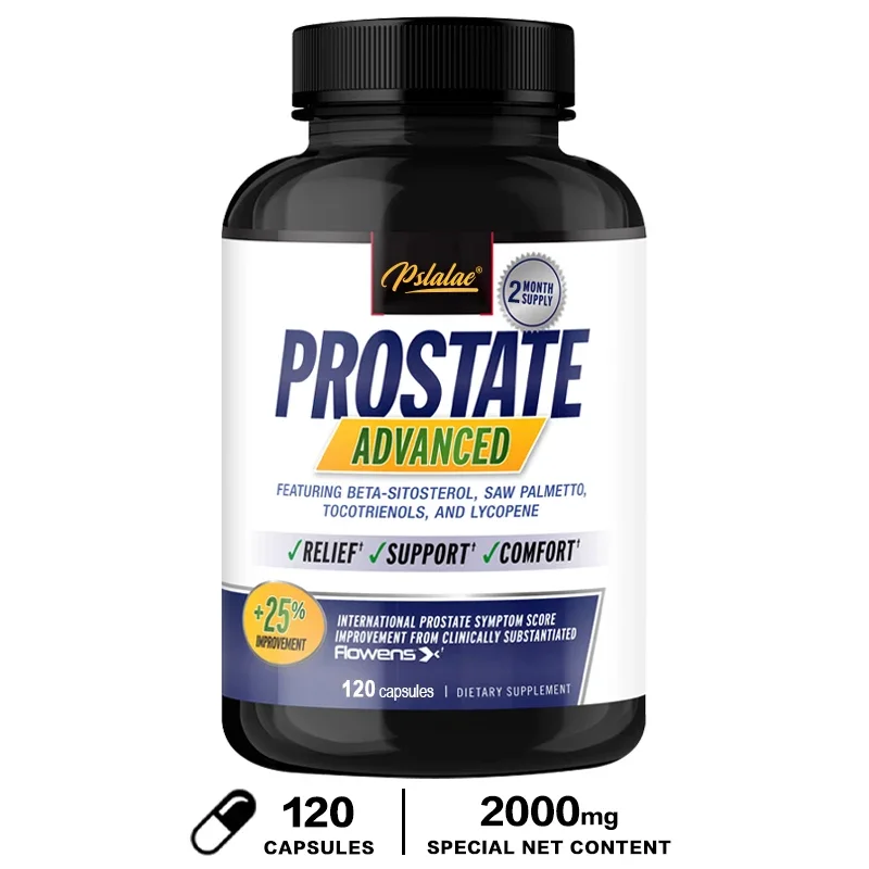 Prostate Progress Capsules Contain Saw Palmetto To Reduce Bathroom Trips, Relieve Bladder and Urination Men's Health Supplement