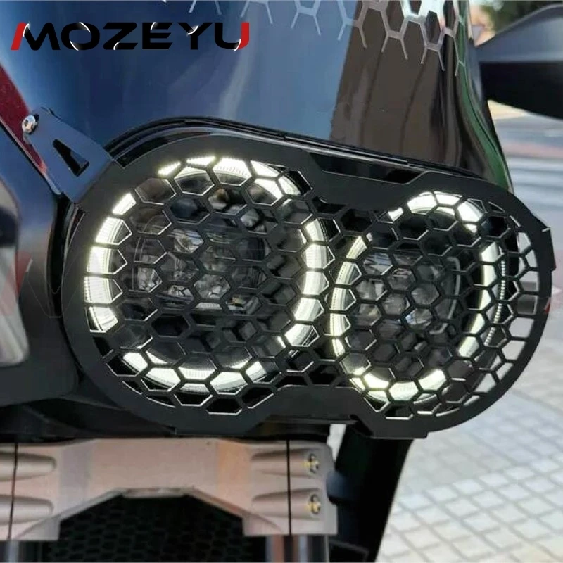 

For Ducati Desert X rally 2022-2026 Headlight Guard Navigation GPS Support Mount Bracket Holder Stand Screw Crash Bar Protection