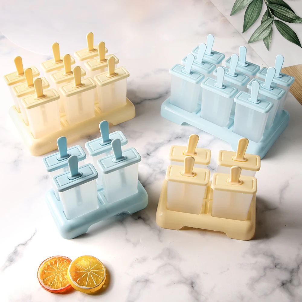 Ice Cream Mold Popsicle Diy Homemade Ice Cream Machine Professional Ice-lolly Mold Popsicle Moulds Tray Kitchen DIY Accessories