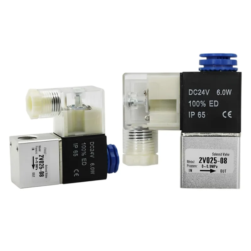 2V025-08 Pneumatic Solenoid Valve Combination Manifold Normally Closed Valve Assembly DC12V  AC220V 24V 110V Air Control Valve