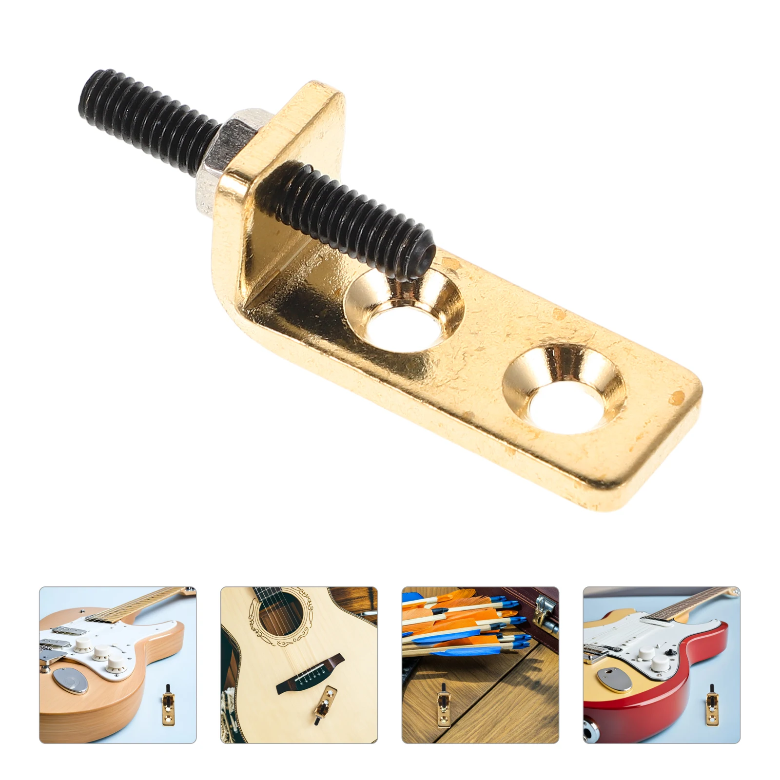 

Guitar Accessory Set Tremolo Block Stabilizer Bridge System Electric Metal Accessories Kit Brass Stopper Parts