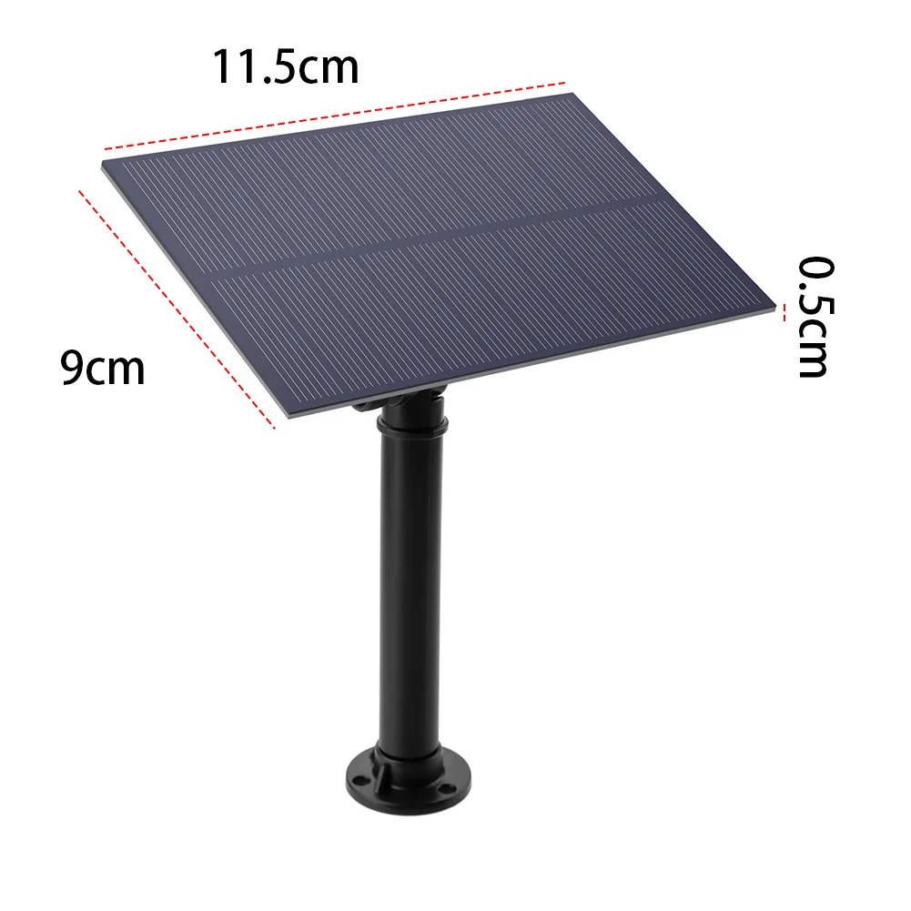 1.5W 5Vソーラーウォーターポンプ、ノズル付きソーラーパネル噴水散水システム、ソーラーパネル噴水ポンプ、ガーデンデコレーション