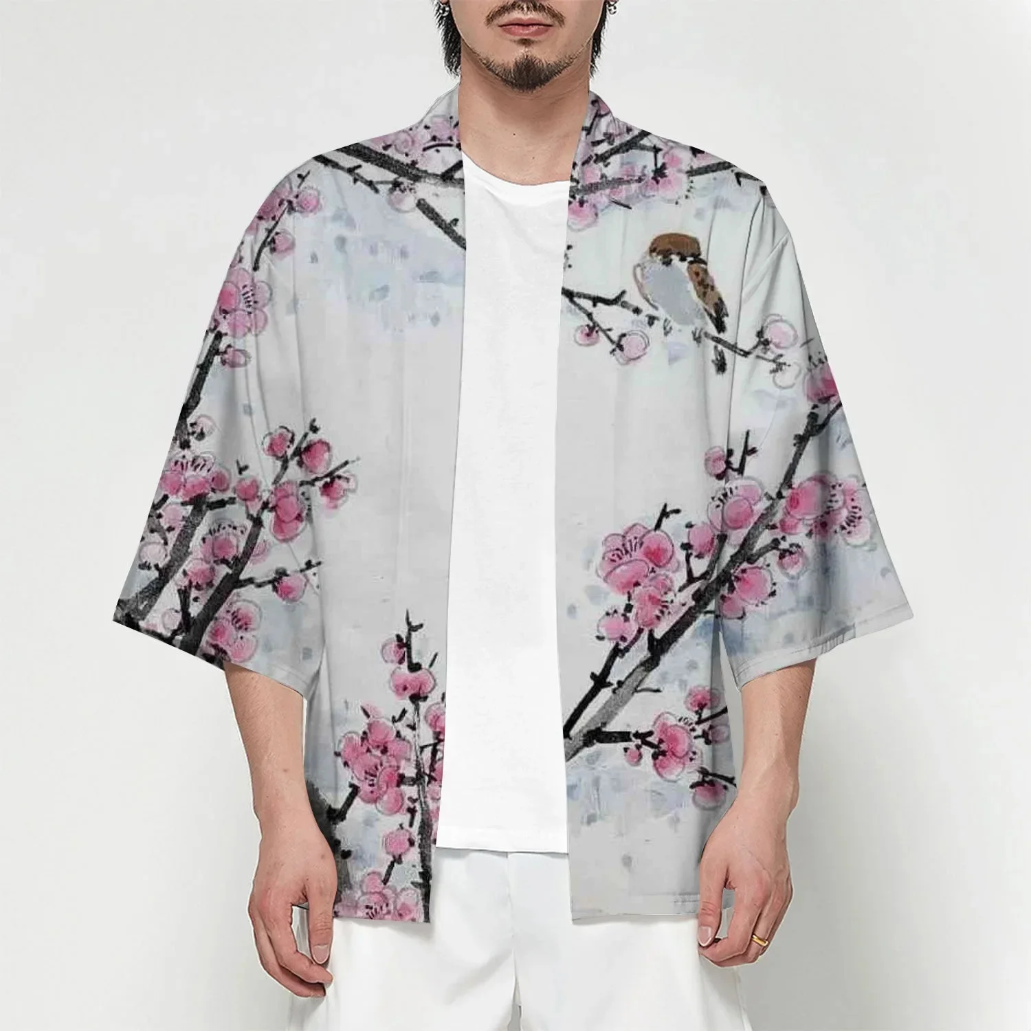 Summer Kimono Fashion Traditional Retro Unisex Hawaiian Shirt Women Kimonos Trendy Beach Tops Loose Yukata Stylish Bathrobes