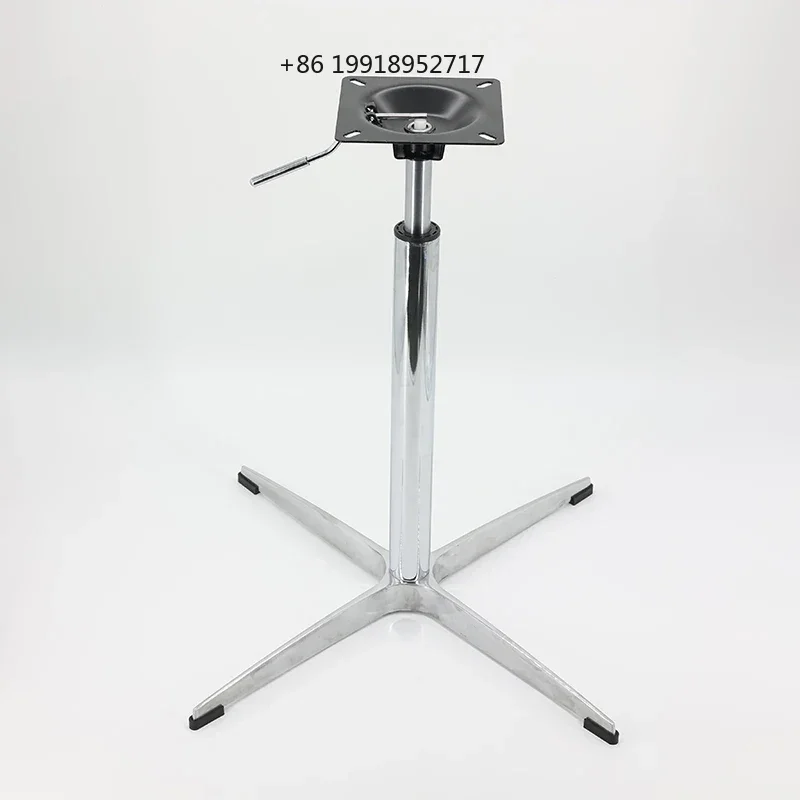 Aluminum Alloy Computer Chair Cross Foot Can Lift Tea Table Bracket And High Table Leg Leisure Bar Chair Chassis Accessories