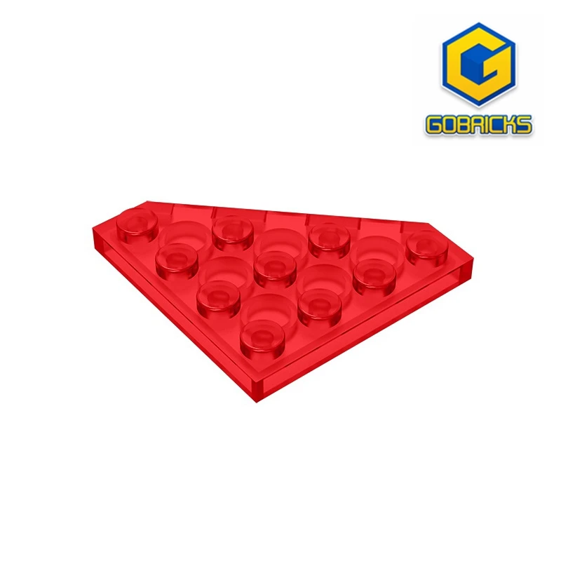 Gobricks GDS-554 Wedge, Plate 4 x 4 Cut Corner  compatible with lego 30503 pieces of children's DIY Building Blocks Technical