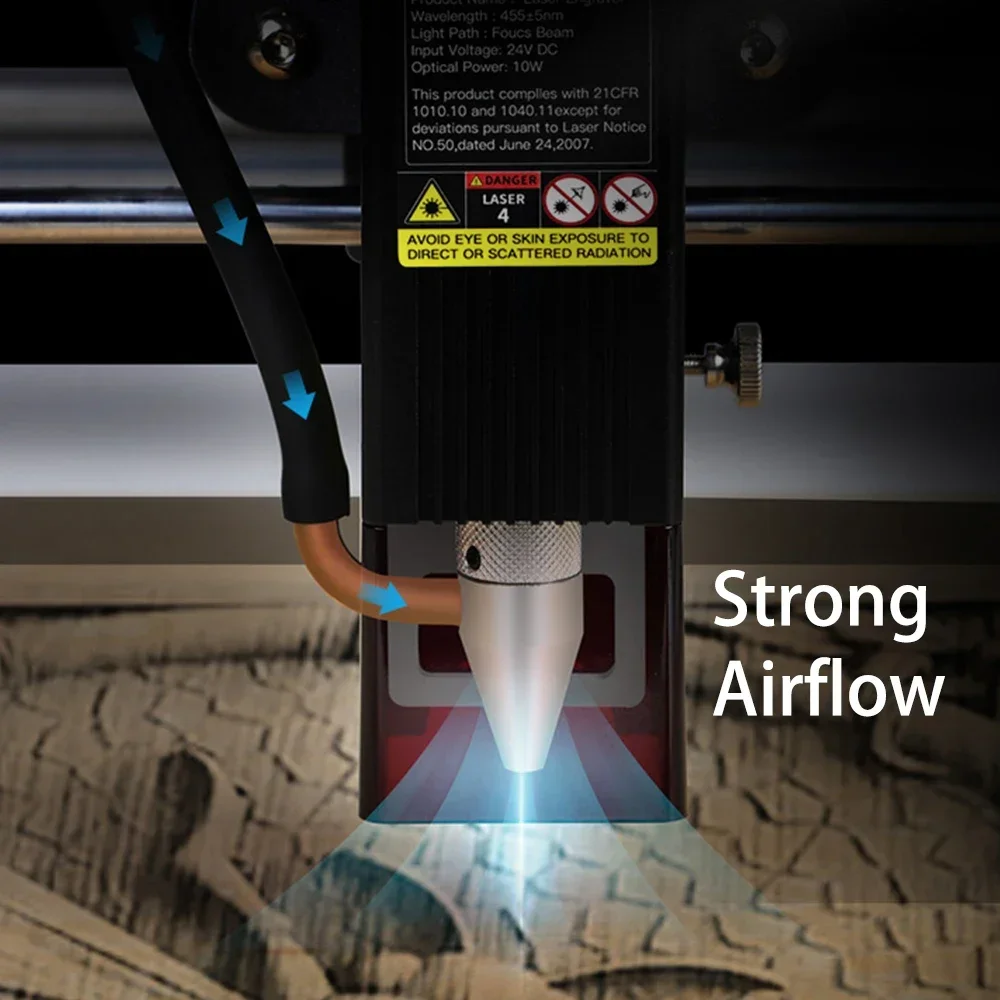 Creality CR-Laser Falcon 10W Air Assist Kit Upgrade - Strong or Laser Engraving Machines Airflow Low Noise Workbench Accessory F