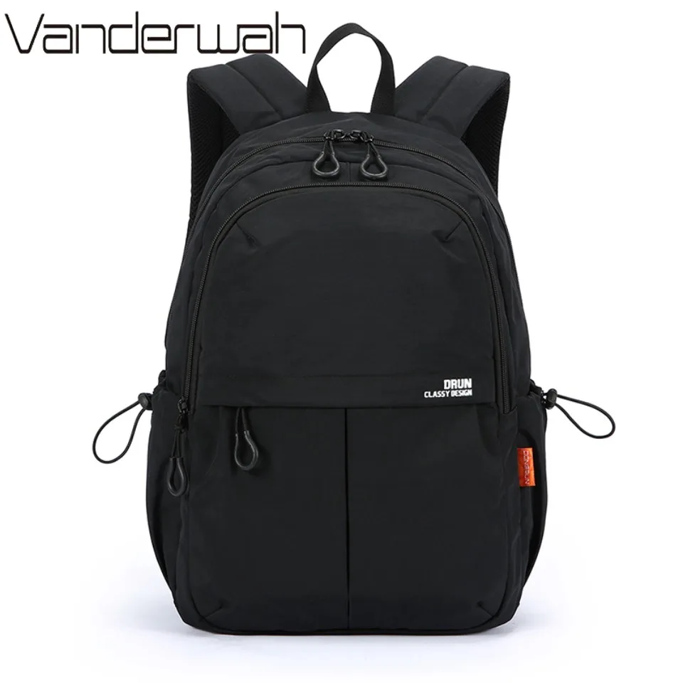 

Luxury Unisex Large Capacity Water Resistant Oxford Cloth Backpack Solid Color Lightweight Travel Bag for Outdoor Daily Use