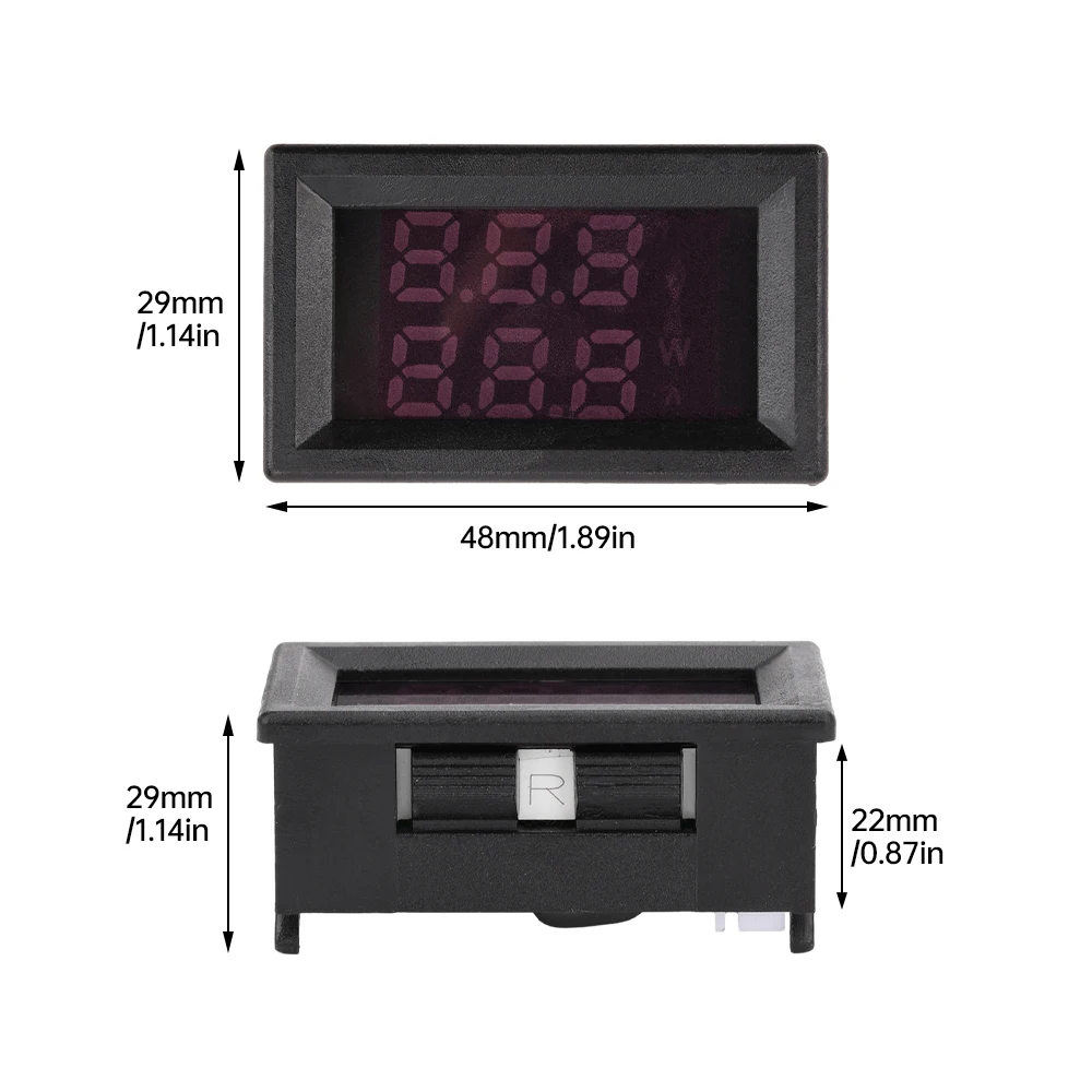 Voltmètre LCD numérique, ampèremètre, tension, courant et compteur de puissance, réglage fin, étalonnage, AC 90 ~ 380V, 0 ~ 10A, 30A