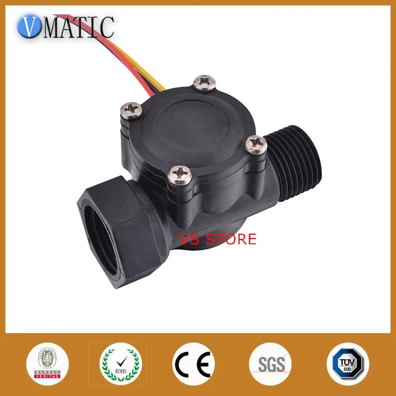 Free Shipping VCA168-3 New Design Oil Oem G1/2 Plastic Water Flow Meter Sensor