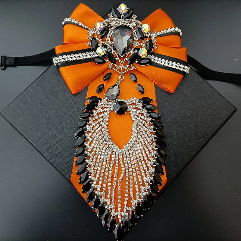 Hochwertige Strass-Fliege, Original Handgefertigt, Luxuriöse Herren-Krawatte für Business, Bankett, Hochzeit, Anzug, Hemdkragen, Schmuckgeschenk – Detail 8
