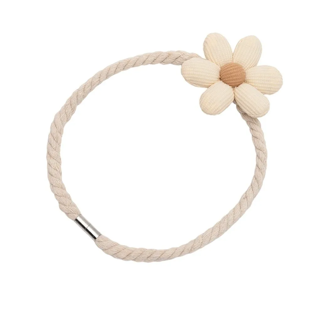 Fashion Magnetic Curtain Tieback Flower Shape No Punching Curtain Rope Holders Window Curtain Buckles Home Decoration