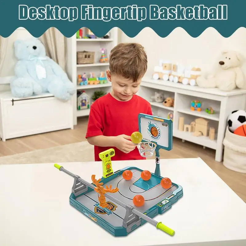 Basketball Table Game For Kids Tabletop Fingertip Basketball Set For Kids Parent-Child Interaction Interaction Game Toys For