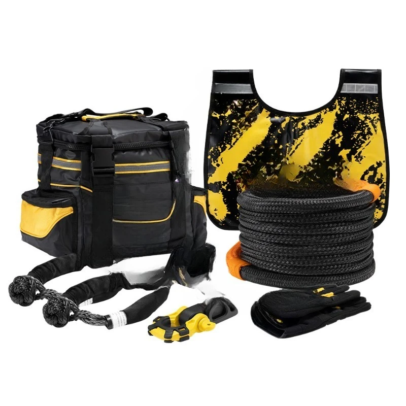 Car outdoor camping, off-road escape 9-piece set, off-road vehicle rescue tool set