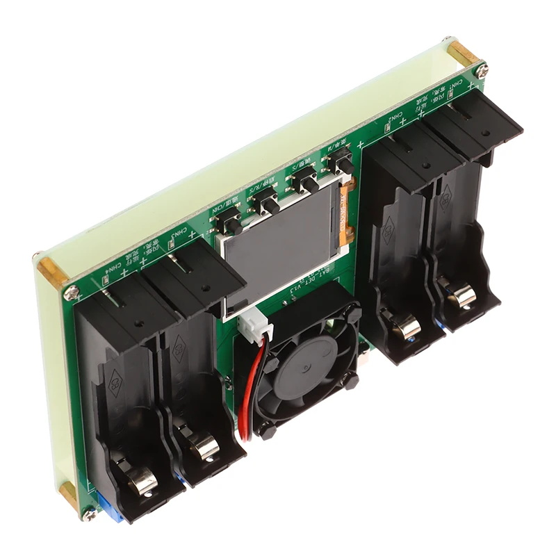 4 ช่อง 18650 แบตเตอรี่ลิเธียมเครื่องทดสอบความจุโมดูลดิจิตอล 18650 แบตเตอรี่เครื่องตรวจจับโมดูลอินเทอร์เฟซ Type-C