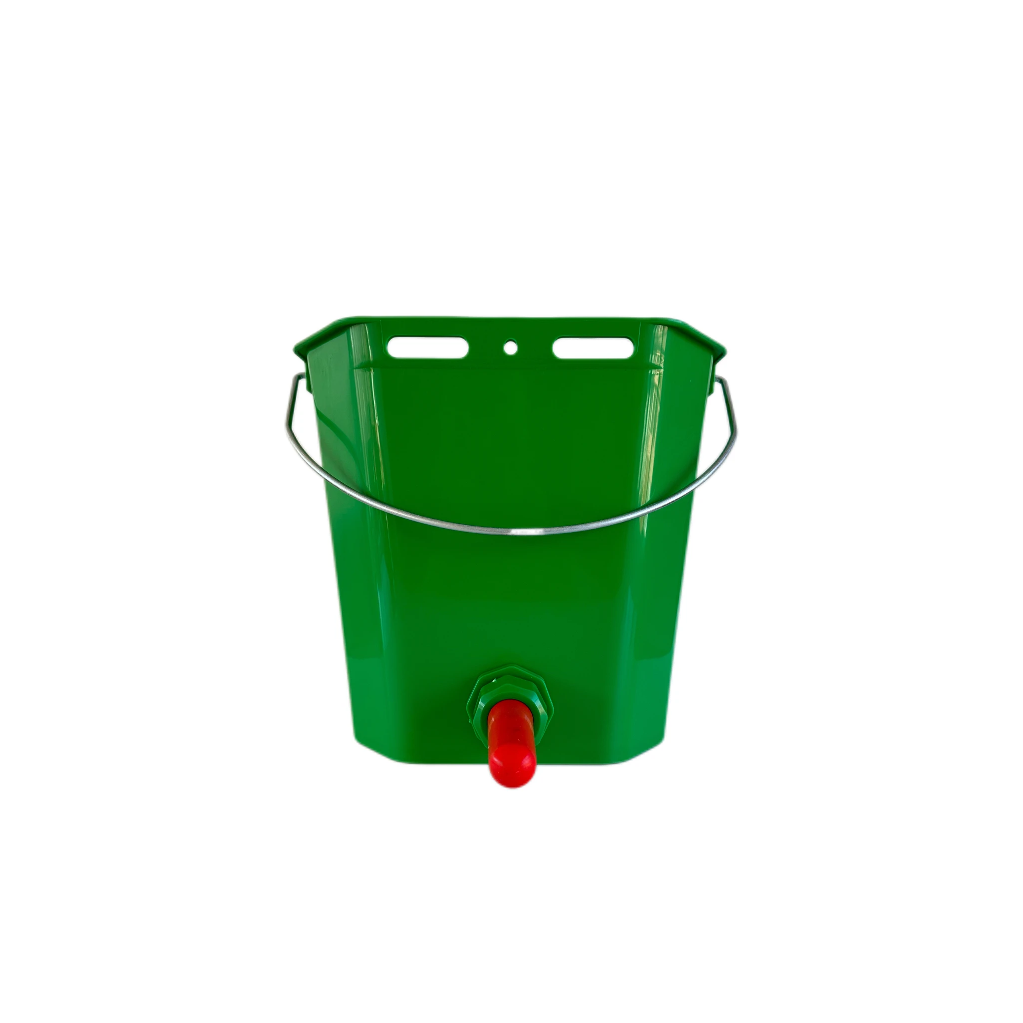 12L Plastic Hanging Milking and Feeding Buckets for Cows and Sheep  with Pacifiers