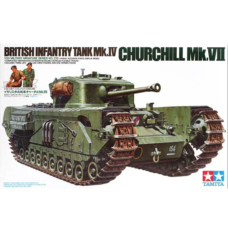 Tamiya 35210 1/35 Model Kit British Infantry Tank Mk.IV A22 Churchill Mk.VII