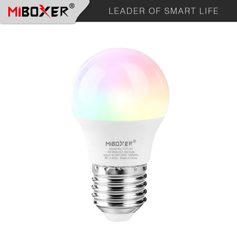 Miboxer 4W RGB + CCCT/Dupla Lâmpada Led Branco Tipo de Base B22 E26 E27 AC100-240V