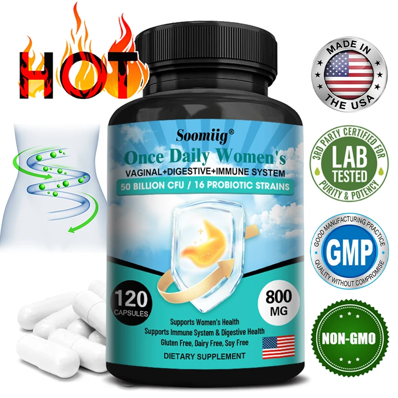 

Daily Women's Probiotic,50 Billion CFU/16 Probiotic Strains,Burns Fat,Supports Healthy Gut Flora,Promotes Nutrient Absorption
