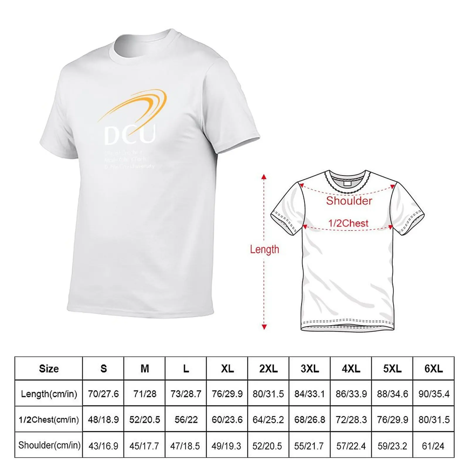 Dublin City University (DCU) T-Shirt anime tshirt man t shirt heavy cotton T-Shirt