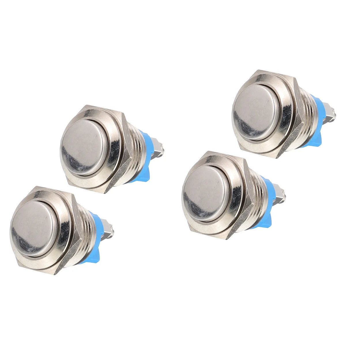 

2 PCS Doorbell Replacement Parts Button for Plate Push Buttons Chime Metal Accessory Glass