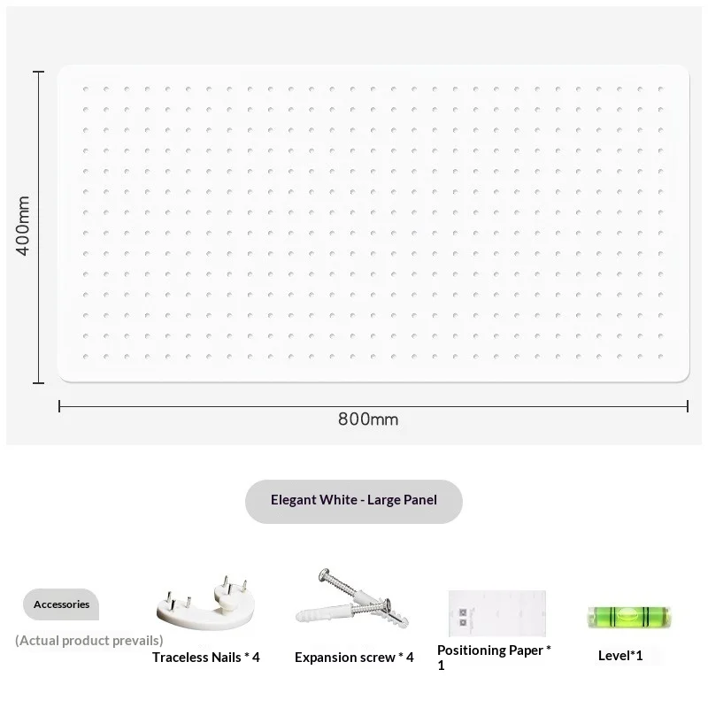 Metal Pegboard Wall Organizer No Drill Storage Rack Hooks Shelves Space Saving Entryway Desk Bathroom Kitchen Display Yellow view 6