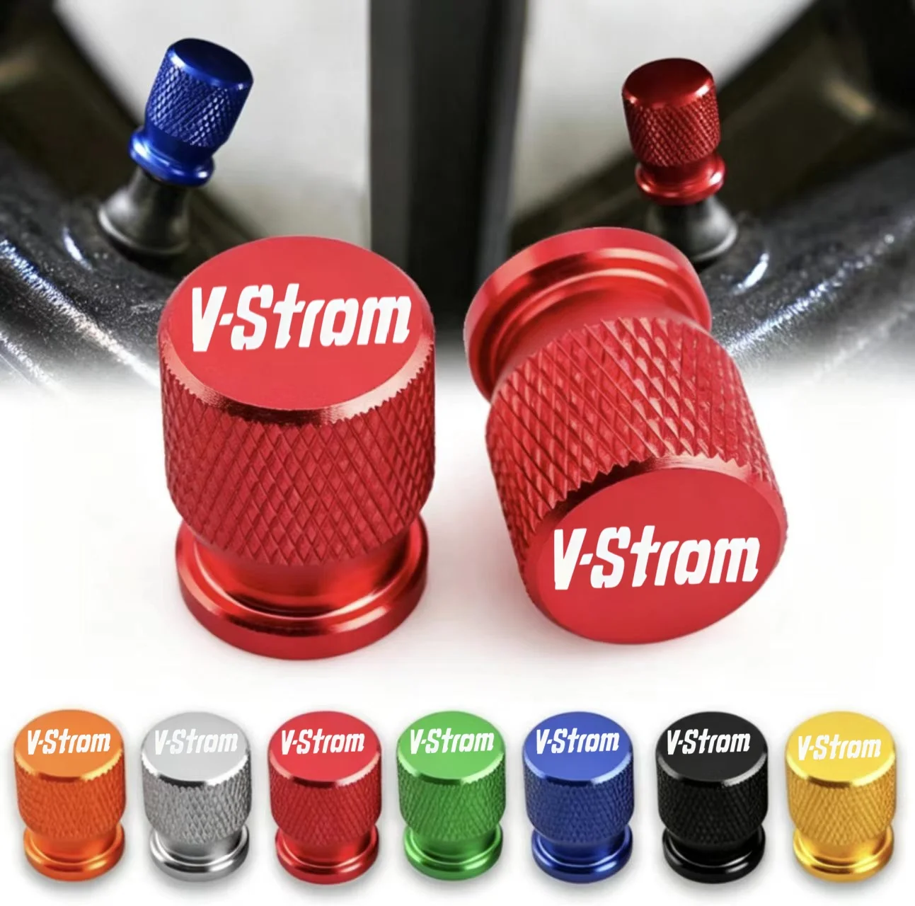 The latest motorcycle tire valve stem cap, valve cap, suitable for  V-STROM series models.