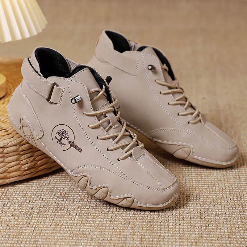 

Women's Single Shoes Comfortable Outdoor Walking Anti Slip Soft Soled Ankle Boots Spring Sneakers Breathable Casual Flat Shoes