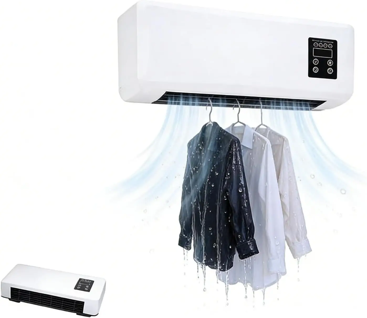1800W Ductless Air Conditioner, Wall Mounted Ductless Air Conditioner, Heater Pump System, 3-in-1 Portable Split AC Unit, Providing Efficient Heat And Natural Ventilation Solutions