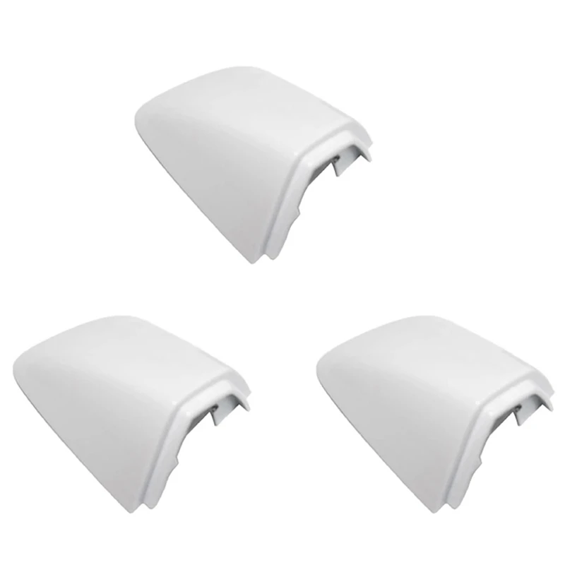 3X 1K8837879 5KD837879 Front Left Door Handle Lock Cylinder Cover For Golf 6 Passat Sharan Skoda Superb Seat White