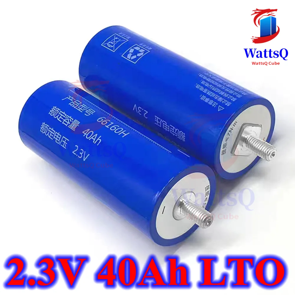 6pcs Lithium titanate battery 2.4V 40AH LTO bateria 15C 600A for DIY 24V 48V motorcycle Cleaning machine AGV Solar energy EV