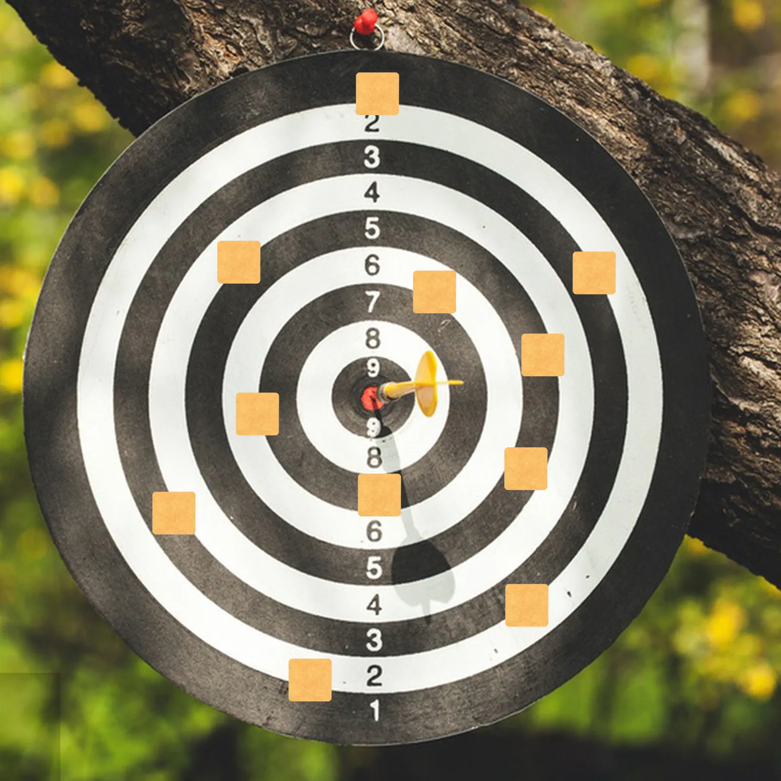 

1000 шт. наклеек для ремонта мишени, прочные клейкие этикетки для тренировок, для использования в помещении и на улице, самоклеящиеся патчи для стекла