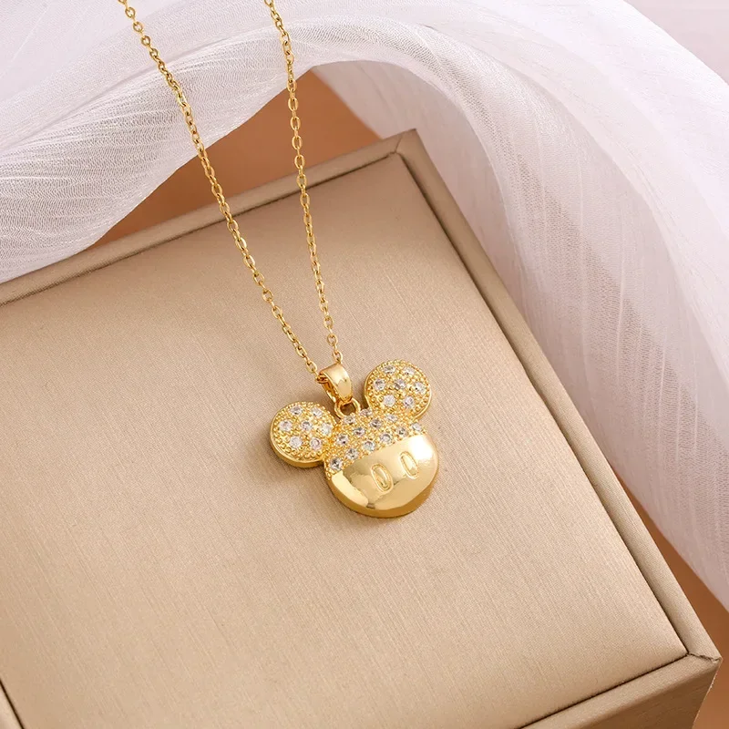 لطيف الفأر قلادة الفتيات سلسلة الترقوة متعددة الاستخدامات