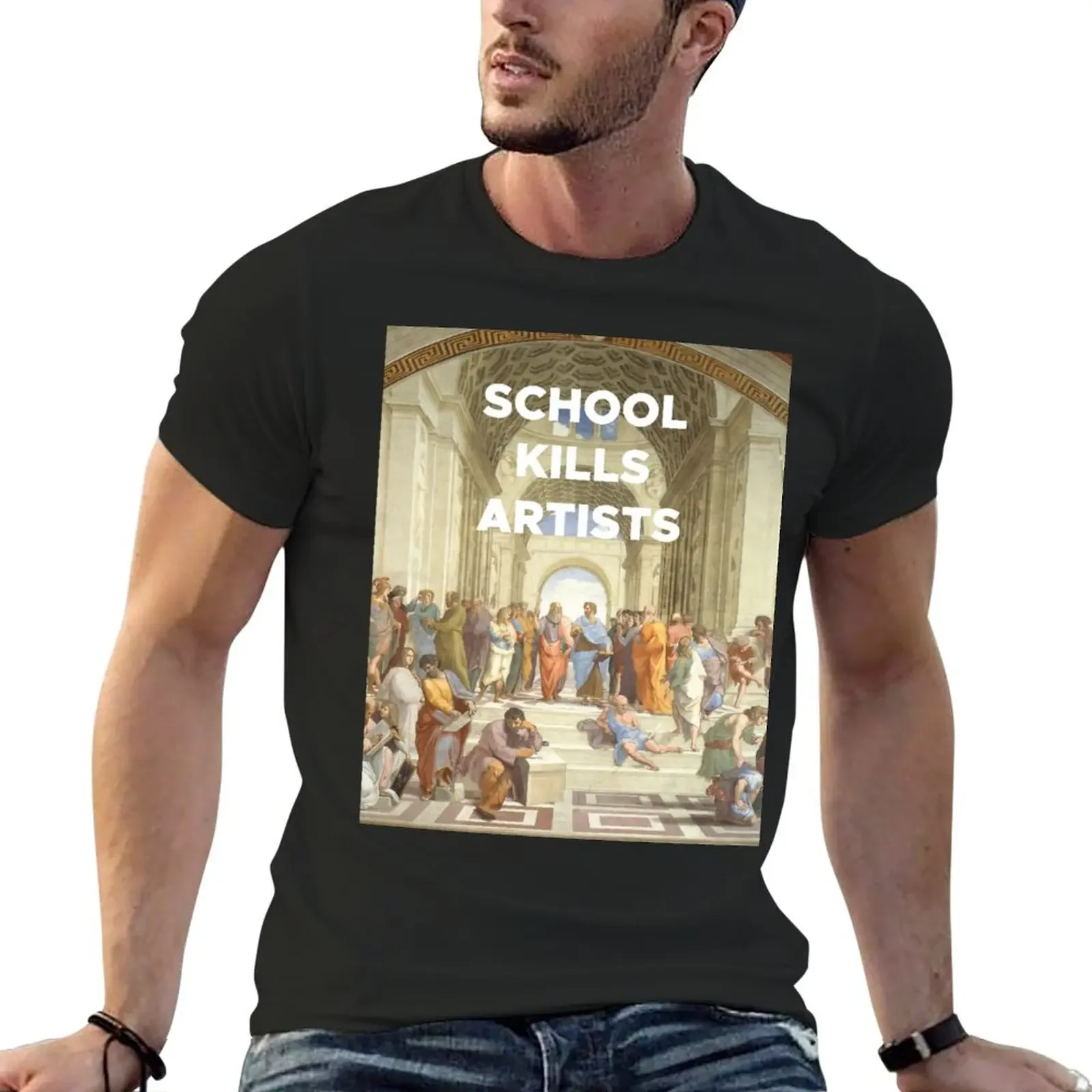 

Raphael x School Kills Artists T-Shirt heavyweights vintage clothes sweat shirts, men