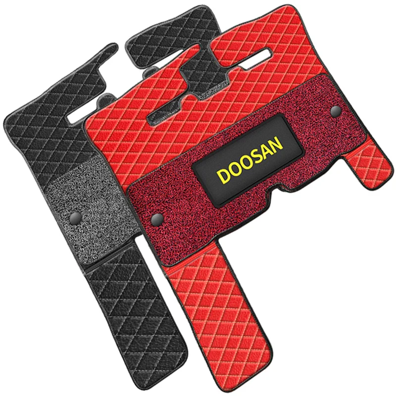 For excavator Doosan Daewoo floor mat DX DH55 60 130 150 220 215 225 260 300 cab anti-dirt anti-skid carpet anti-dirt mat