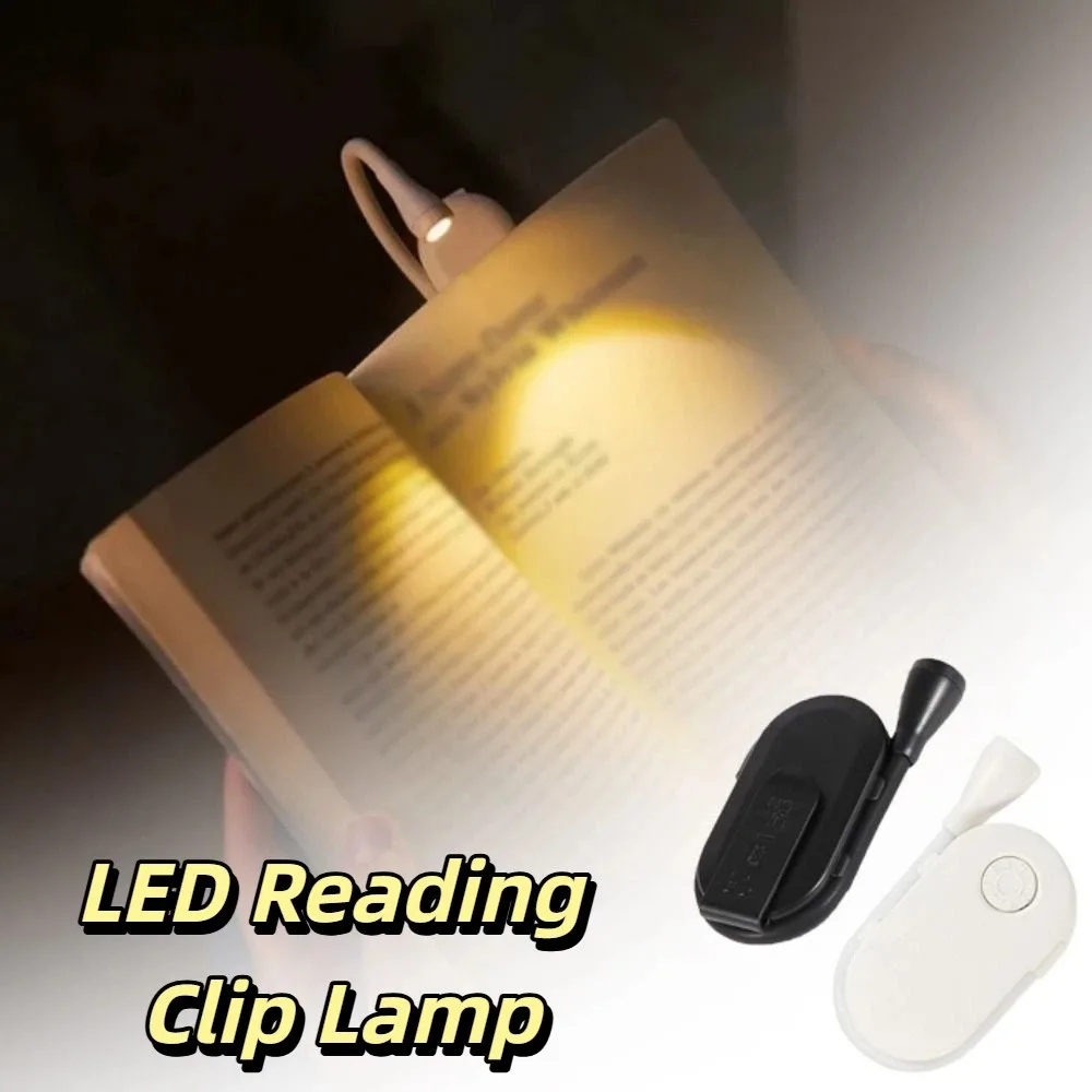 

360° Flip USB Rechargeable Book Lamp Eye Protection Clip On Design Mini Reading Book Lamp Rechargeable Battery for 5V 400mAh