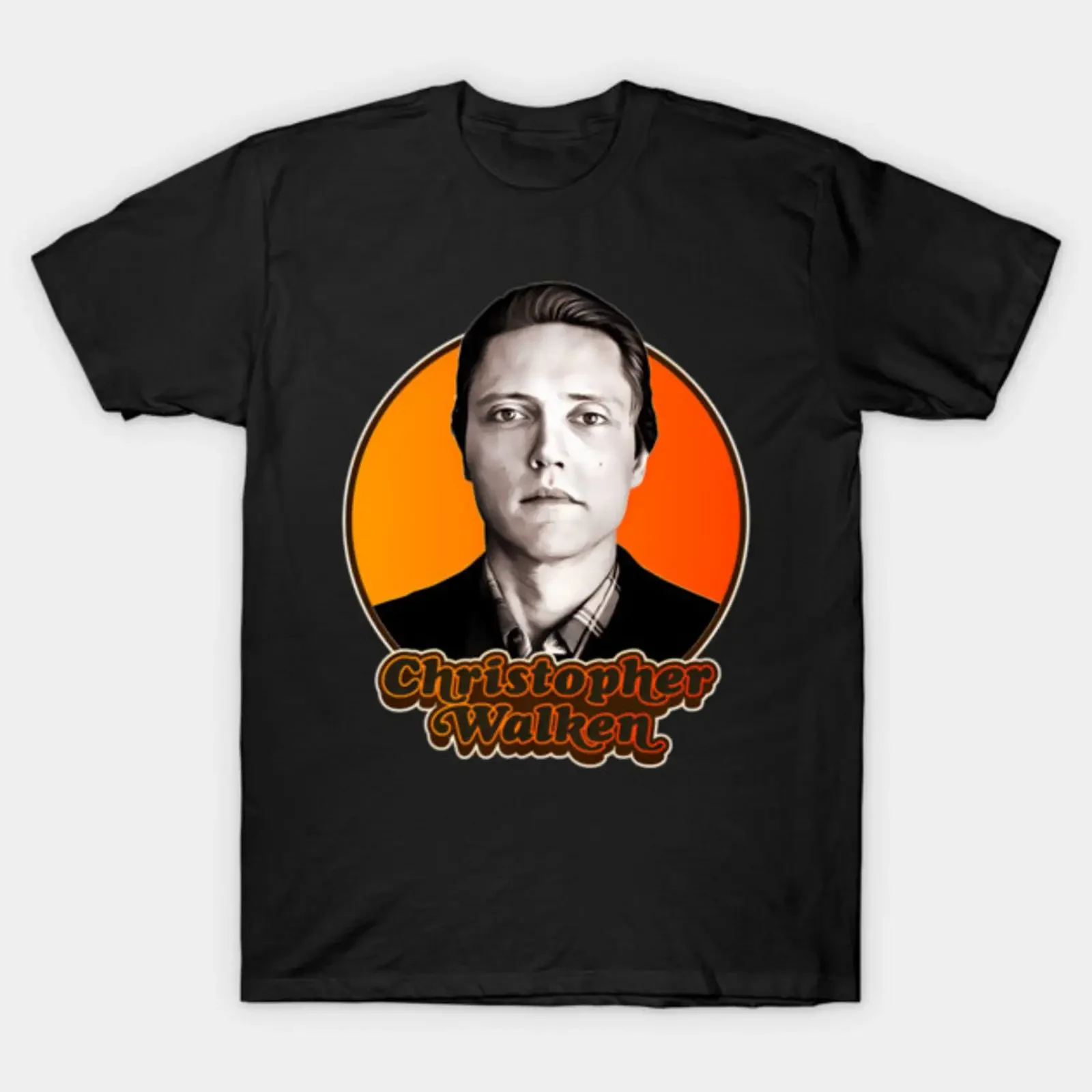 Retro Christopher Walken T Shirt vintage Washed Top For Everyday Wear Slightly Unisex Casual Comfortable Versatile streetwear