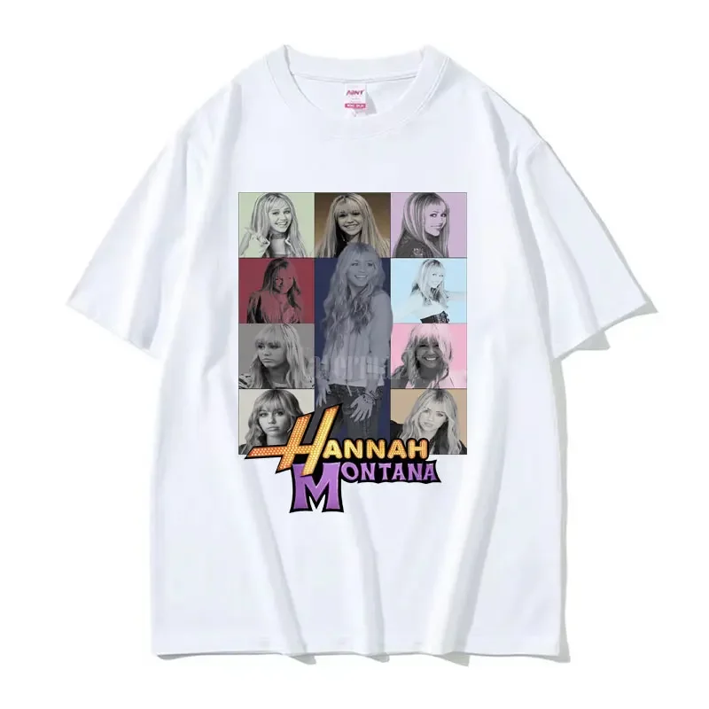 Hannah Montana Miley Cyrus The Eras Tour Tee Shirt graphic t shirts Unisex Casual conton Hip Hop Men Women Streetwear Tees