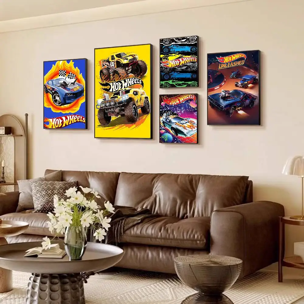 ملصقات عتيقة ذات طابع عجلات ساخنة لزجة عتيقة لغرفة المنزل والمقهى ديكور غرفة كاواي #1