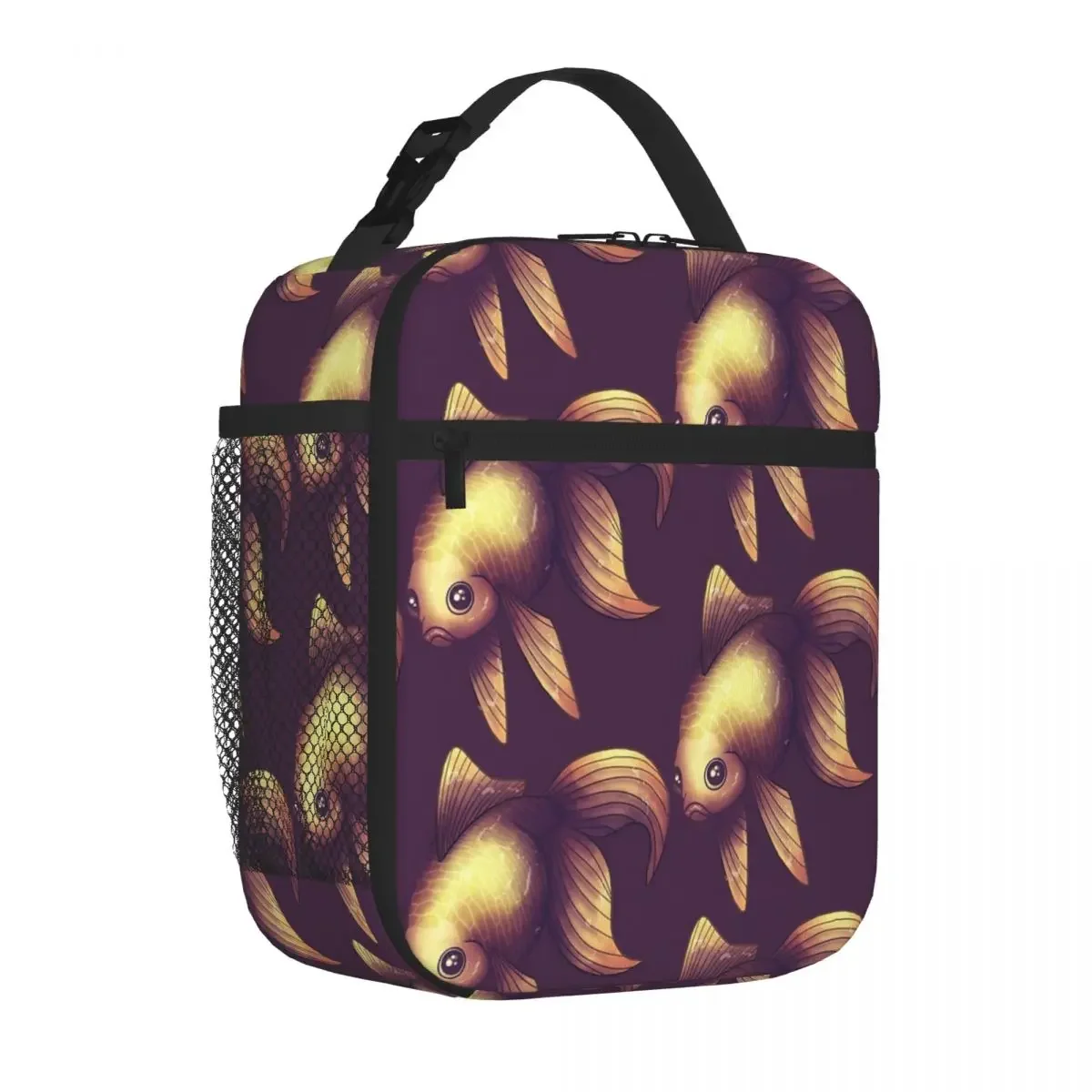 Fantail In Purple Lunch Tote Picnic Kid'S Lunch Box Insulated Lunch Bag