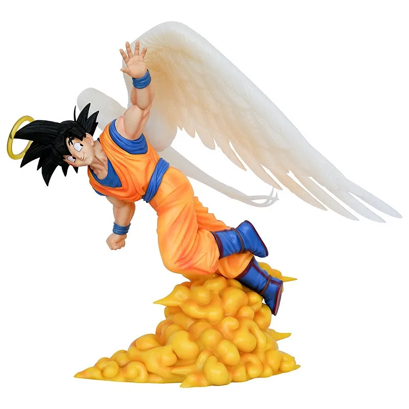 

Manga Dragon Ball Z Anime Figure Son Goku Series Angel Wing 29cm GK PVC Statue Model Figurine Collection Decoration Kids Present