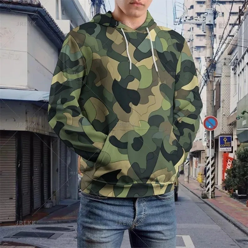 

Harajuku 3D Printing Camouflage Patterns Hoodies Camo Styles Graphic Hooded Sweatshirts Streetwear Pullovers Hoodie Top
