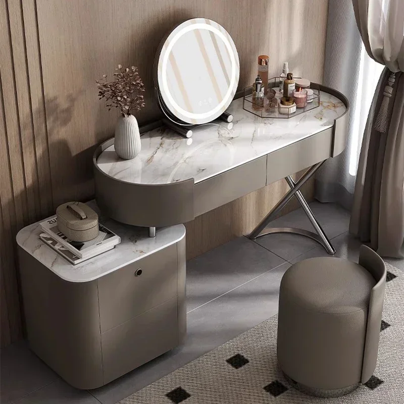 

Modern Dressing Table Antique Furniture Home Makeup Comfortable Nordic Rattan Portable Toilet Vintage Bedside Bedrooms Furniture